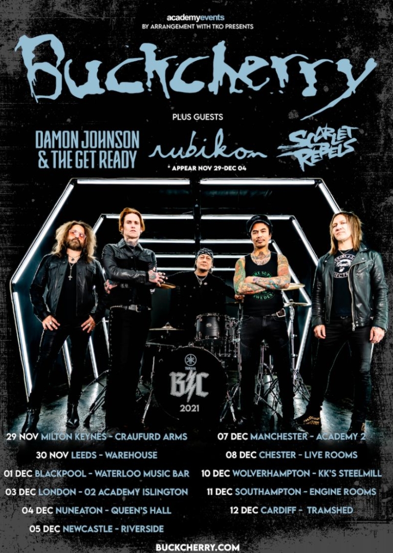 buckcherry tour uk