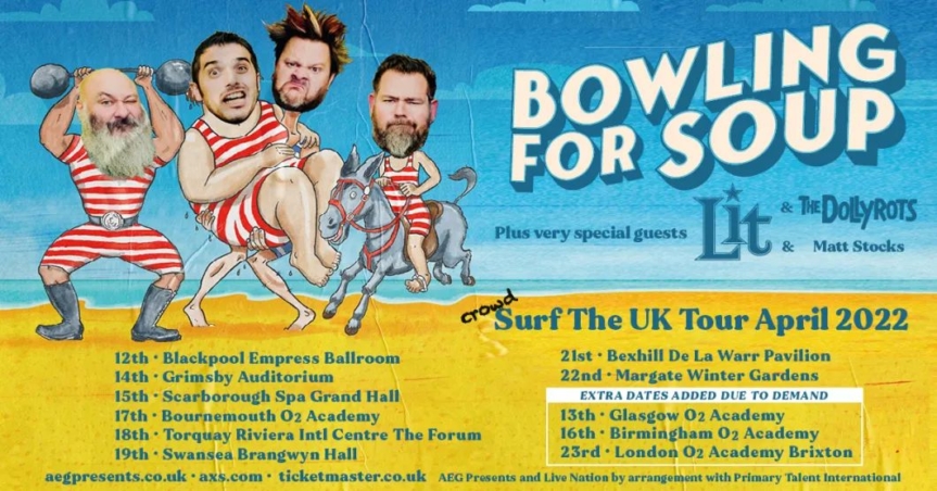 Gig Review: Bowling For Soup / Lit / The Dollyrots – O2 Academy, Glasgow (13th April 2022)